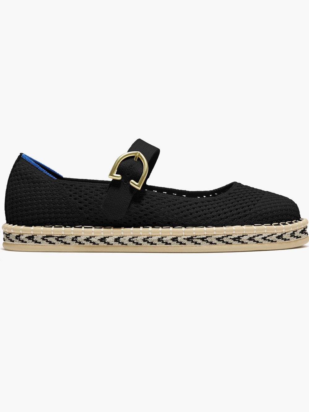 NEW Rothy's The Espadrille Mary Jane in Black - Picture 3 of 11